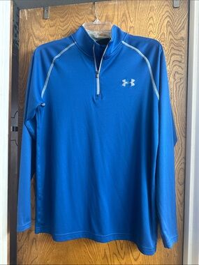 Under Armour Royal Blue Long-Sleeve Quarter-Zip Pullover